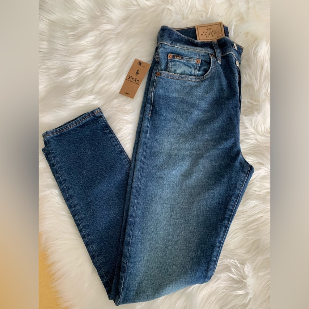Polo Ralph Lauren Callen High Rise Skinny Button Fly Jeans